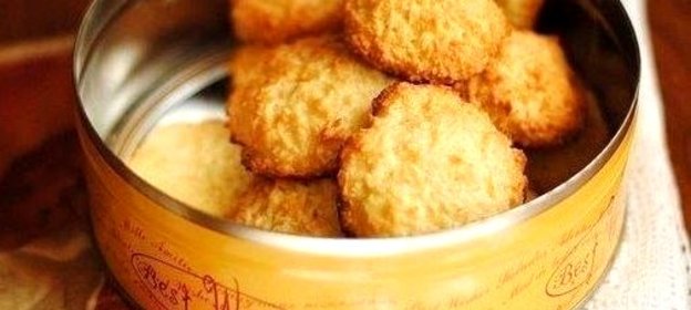 Быстрое кокосовое печенье без муки