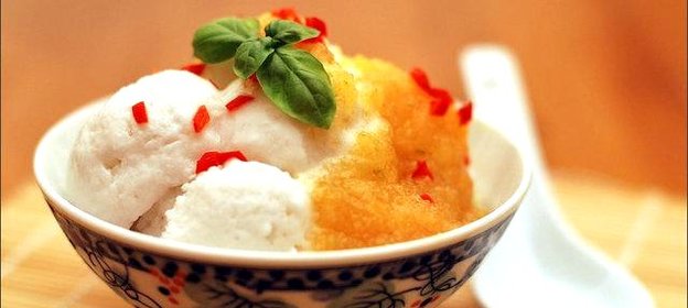 Сорбет из кокосового молока