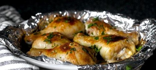 Запеченная курица в маринаде из пахты