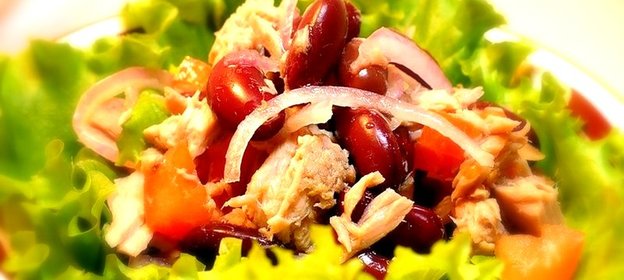 Салат с красной фасолью