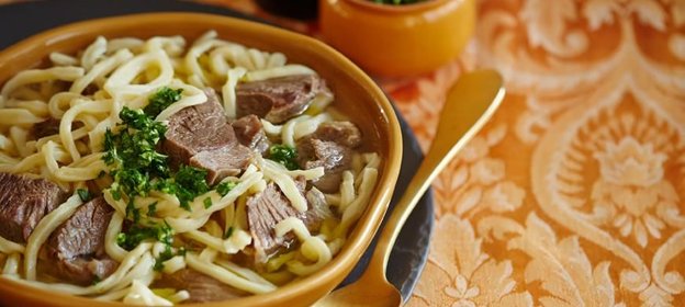 Тувинская домашняя баранья лапша