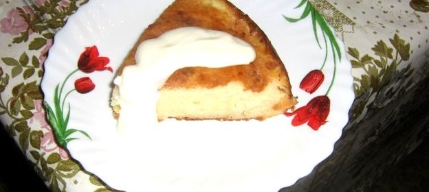 Творожная запеканка с бананом в духовке