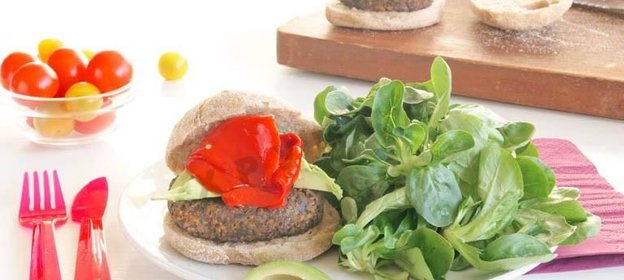 Вегетарианские бургеры с грибами