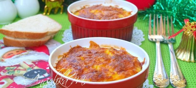 Рисовая запеканка с куриным филе и вялеными помидорами