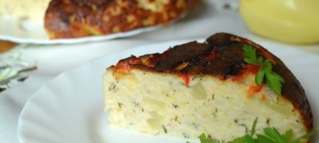 Запеканка из рыбы с рисом