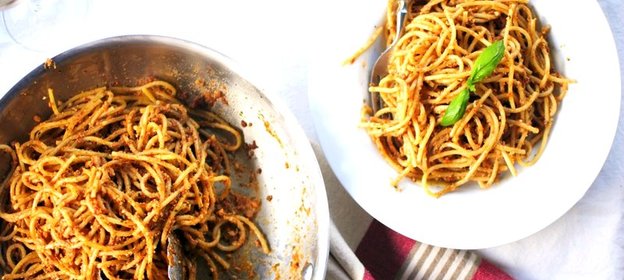 Паста с сушеными помидорами