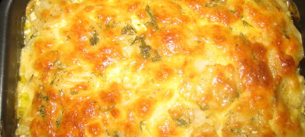 Рыбная запеканка под дождём