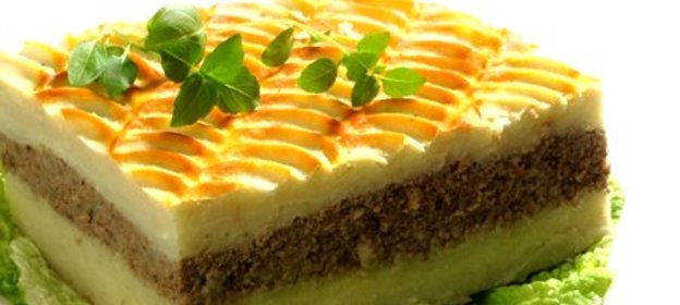 Картофельная запеканка с печенкой