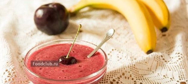 Смузи Дуэт банана и сливы