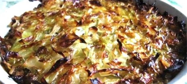 Капустная запеканка с манкой
