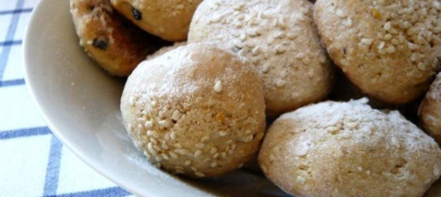 Имбирное печенье с кунжутом