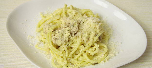 Макароны с курицей - используем остатки