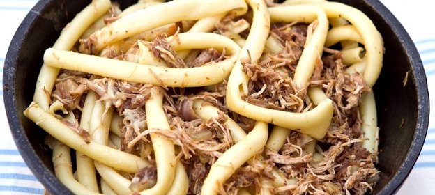 Макароны по‑флотски с тушенкой