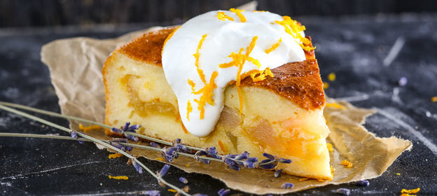 Запеканка с яблоками и грушами