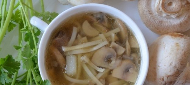 Грибная лапша