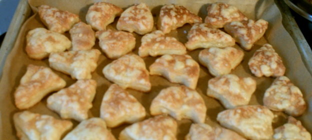Творожное печенье с сыром