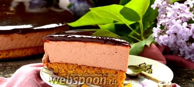 Шоколадный сырник с кофейным желе