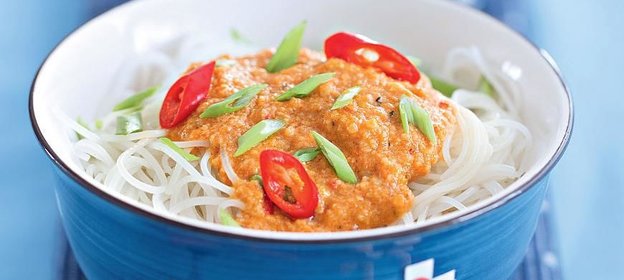 Сатэй би хун, рисовая лапша по-сингапурски