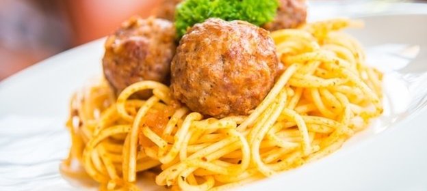 Спагетти с фрикадельками