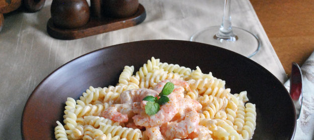 Креветочный соус-биск с фузилли