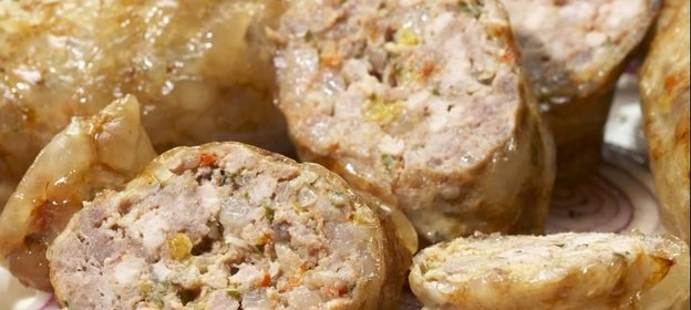 Кебаб из телятины в сальнике