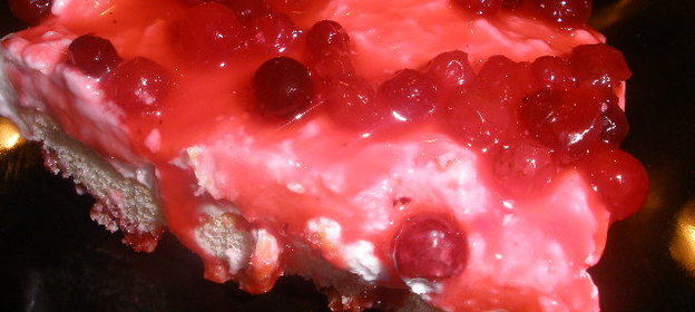 Клюквенный десерт