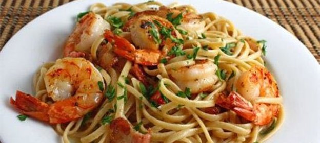 Макароны с грибами