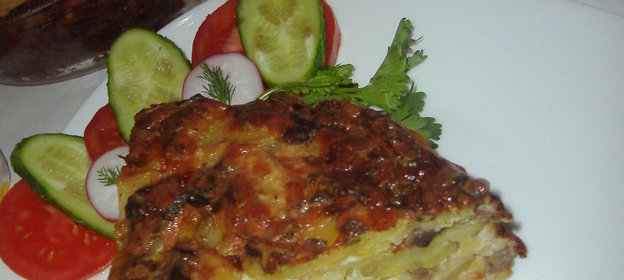 Картофельная запеканка с грибами