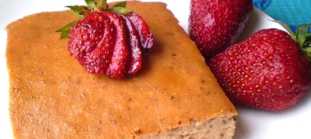 Клубнично-творожная запеканка