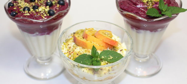 Десерт из Маскарпоне с ягодами и фруктами. Видео