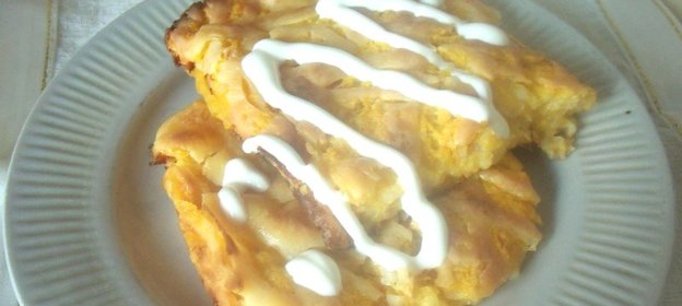 Запеканка из тыквы и яблока