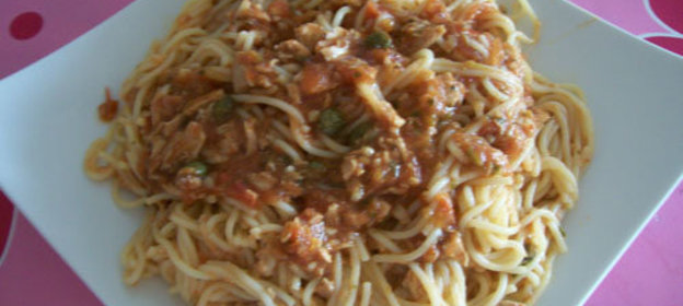 спагетти с СОУСОМ ИЗ ТУНЦА