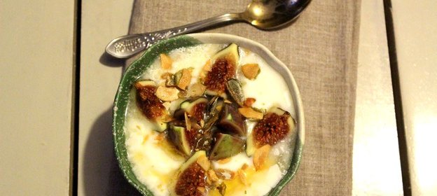 Домашний йогурт с инжиром