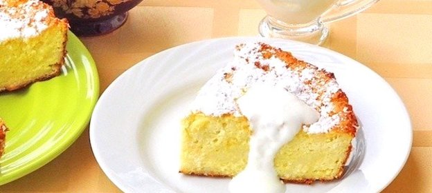 Творожная запеканка с молоком