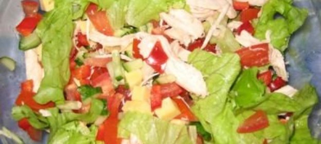 салат из кальмаров