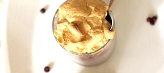 Рисовая запеканка с ревенем