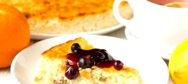 Рисовая запеканка с изюмом