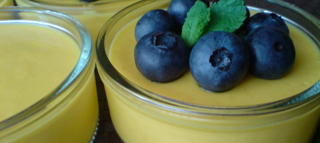 Десерт из манго с мятным сахаром и голубикой/Продолжение банкета!