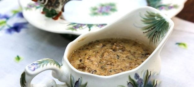 Сливочно-грибной соус для мяса