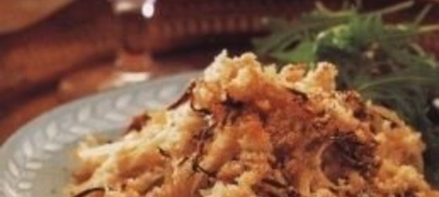 Картофельная запеканка с тыквой и сметаной