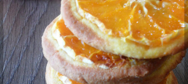 Мандариновое постное печенье