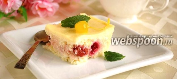 Творожная запеканка с ванильно-сметанной заливкой