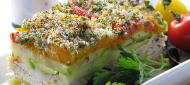 Запеканка из кабачков и филе индейки