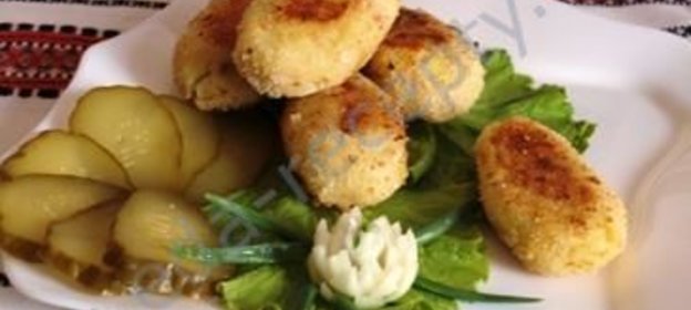 Постные картофельные зразы с грибами