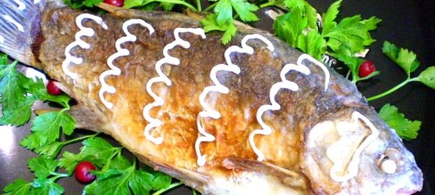 Жареная рыба в майонезе