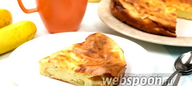 Творожная запеканка с бананами