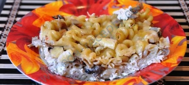 Макароны с яйцом