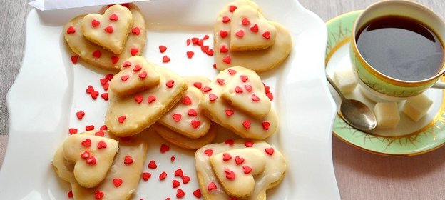 Печенье песочное Два сердечка