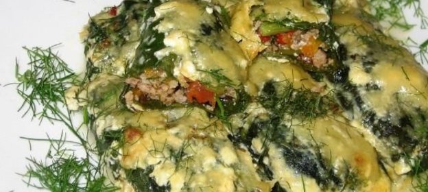 Шпинатные голубцы