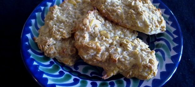 Яблочно-медовое овсяное печенье